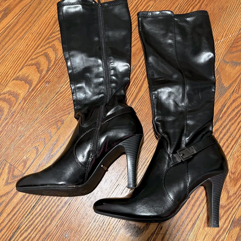 Tall Dana Buchman Black Boots Women 9.5